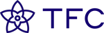 TFC LOGO - Transparent BG, Blue Lettering
